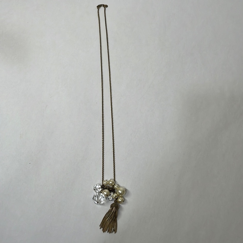 J crew lady pearl and stone necklace
